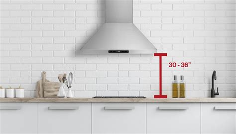vent height above gas stove